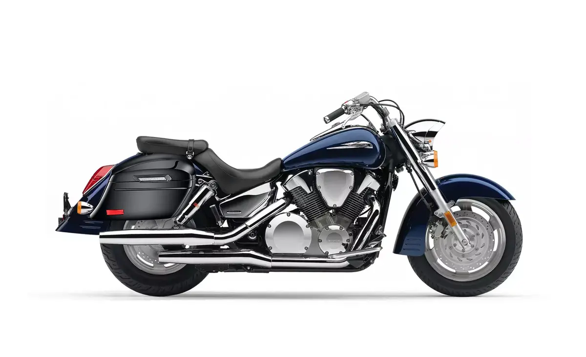 44L - Lamellar Stallion Extra Large Honda Vtx 1300 R (Retro) Painted Motorcycle Hard Saddlebags 2