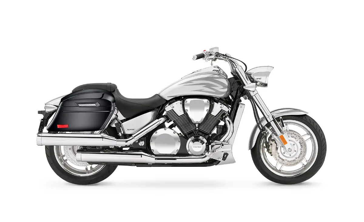 44L - Lamellar Stallion Extra Large Honda Vtx 1800 F Painted Motorcycle Hard Saddlebags 2