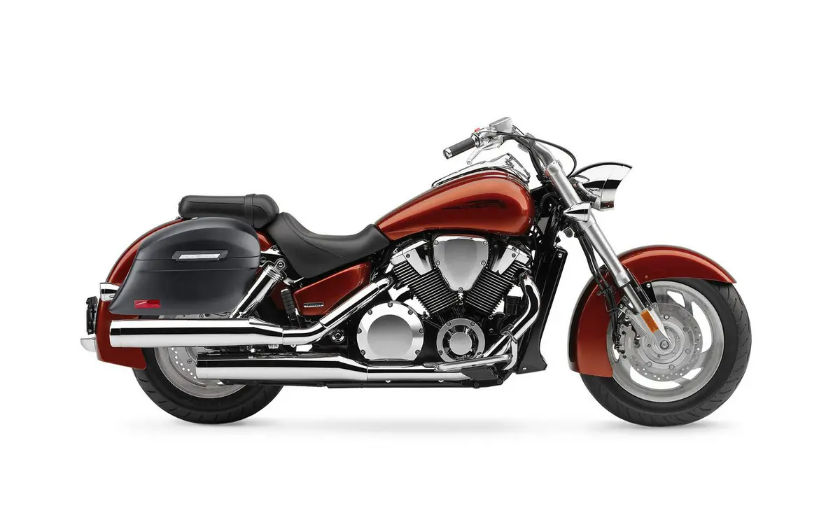 44L - Lamellar Stallion Extra Large Honda Vtx 1800 N Matte Motorcycle Hard Saddlebags 2