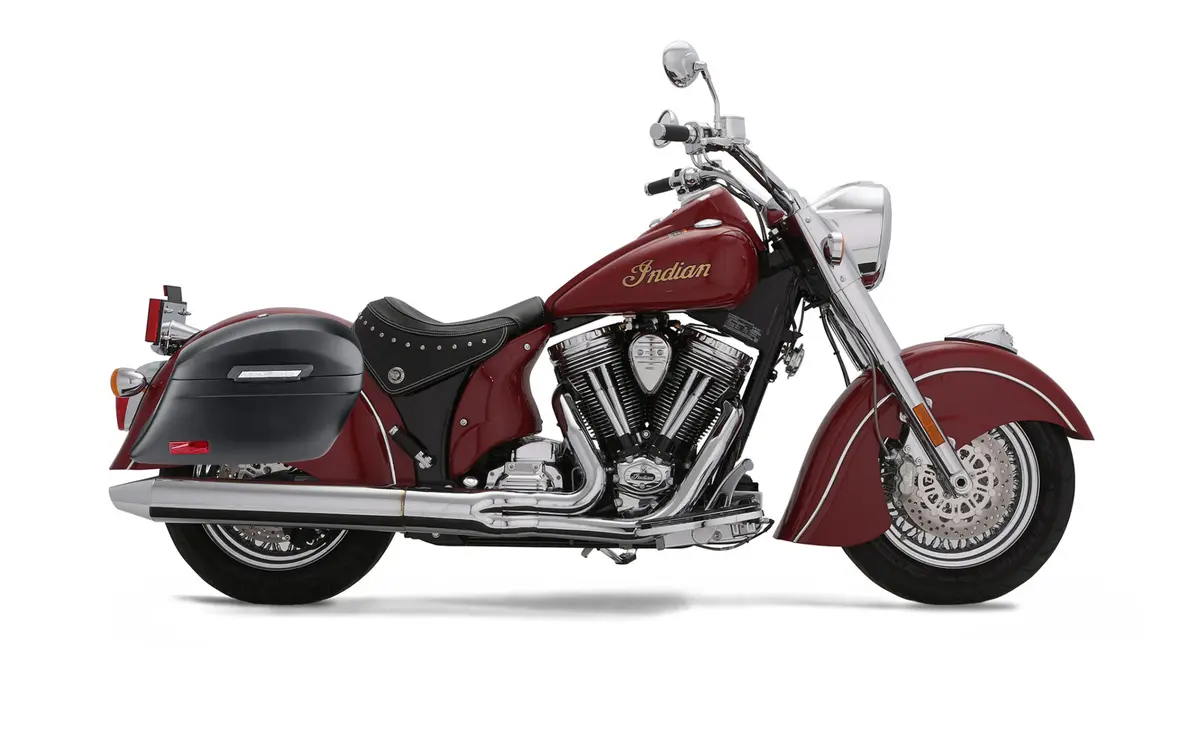 44L - Lamellar Stallion Extra Large Indian Chief Deluxe Matte Motorcycle Hard Saddlebags 2