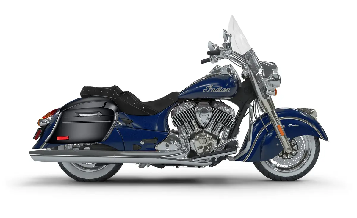 44L - Lamellar Stallion Extra Large Indian Chief Vintage Painted Motorcycle Hard Saddlebags 2