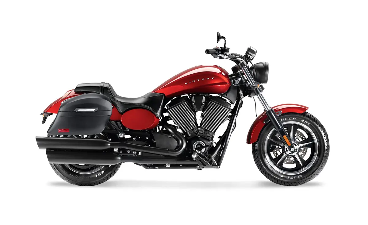 44L - Lamellar Stallion Extra Large Victory Judge Matte Motorcycle Hard Saddlebags 2