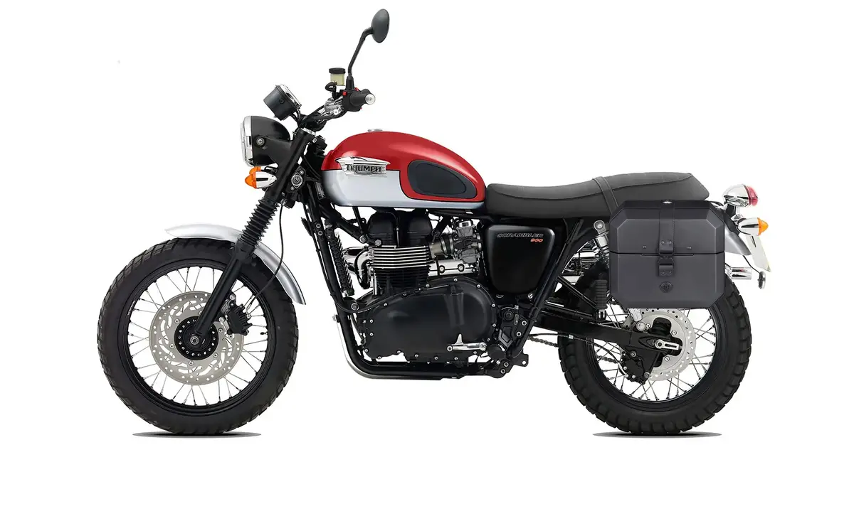 10L - Outlaw Quick Mount Small Triumph Scrambler Hard Solo Saddlebag (Left Only) 2