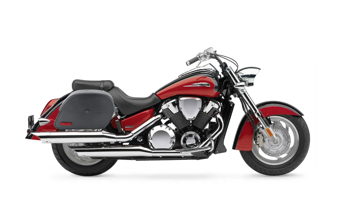 28L - Panzer Medium Hard Mount Honda Vtx 1800 R (Retro) Motorcycle Saddlebags 2