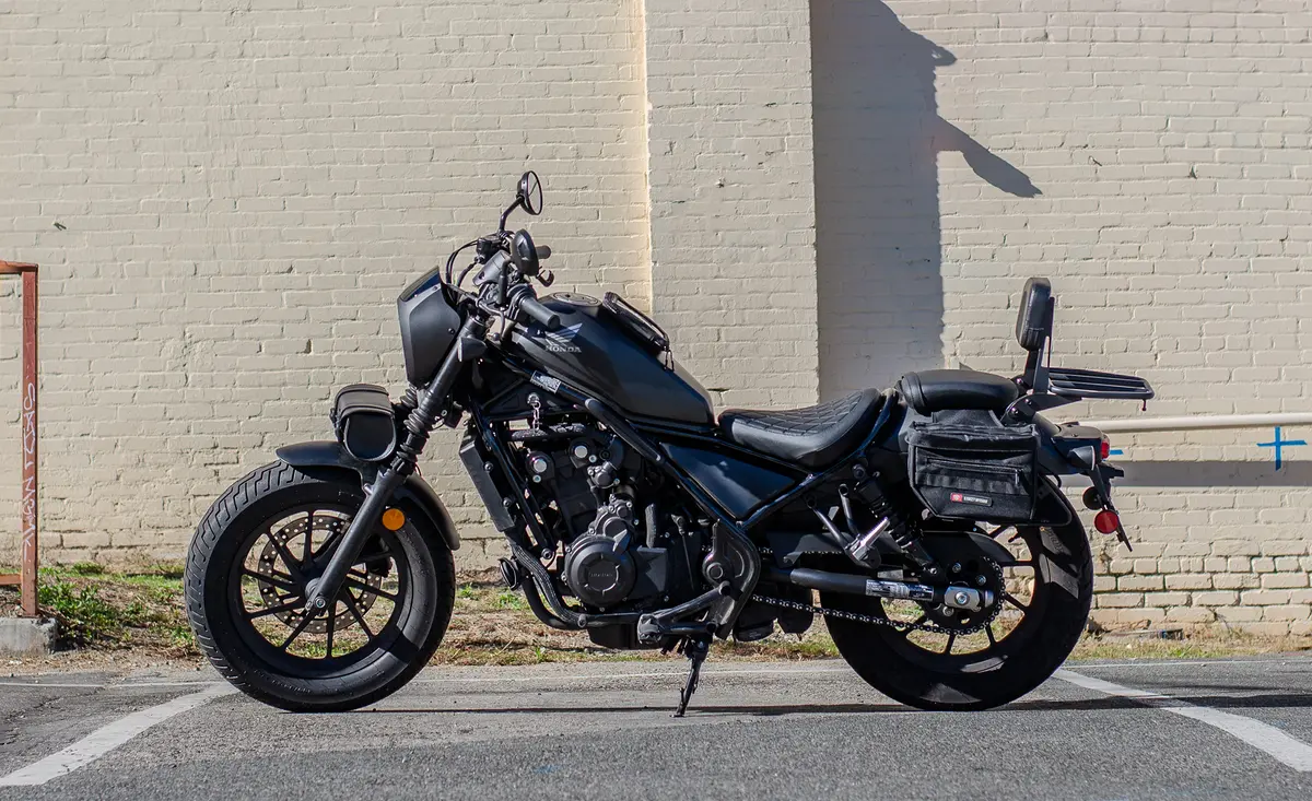 10L - Patriot Small Honda Rebel 300 Throw Over Saddlebags 2