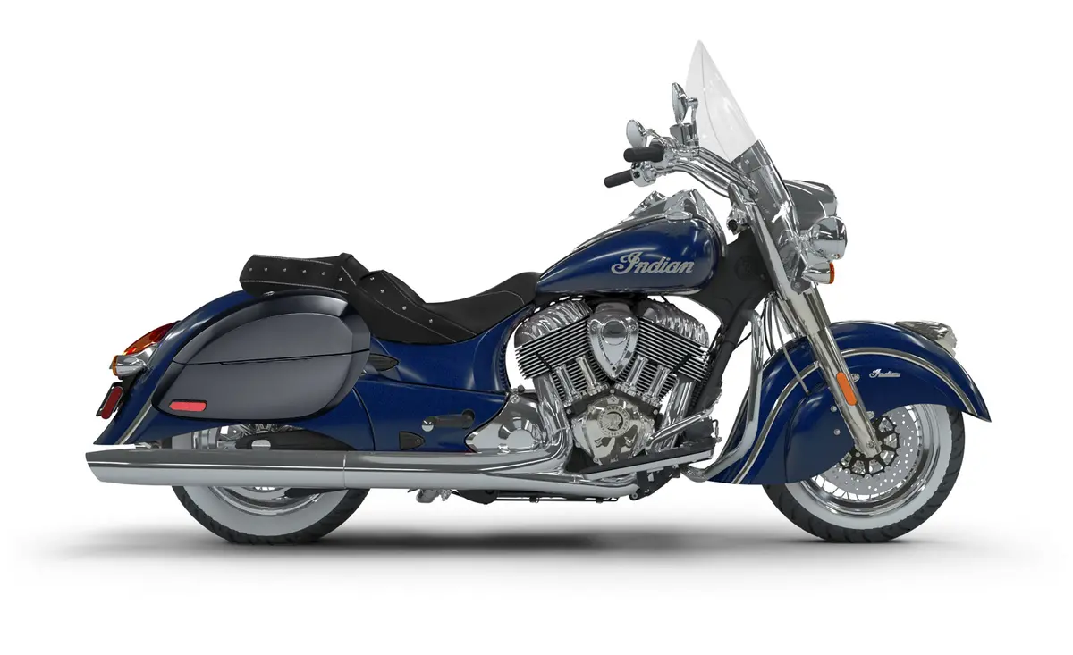 28L - Phantom Large Indian Chief Vintage Painted Motorcycle Hard Saddlebags 2