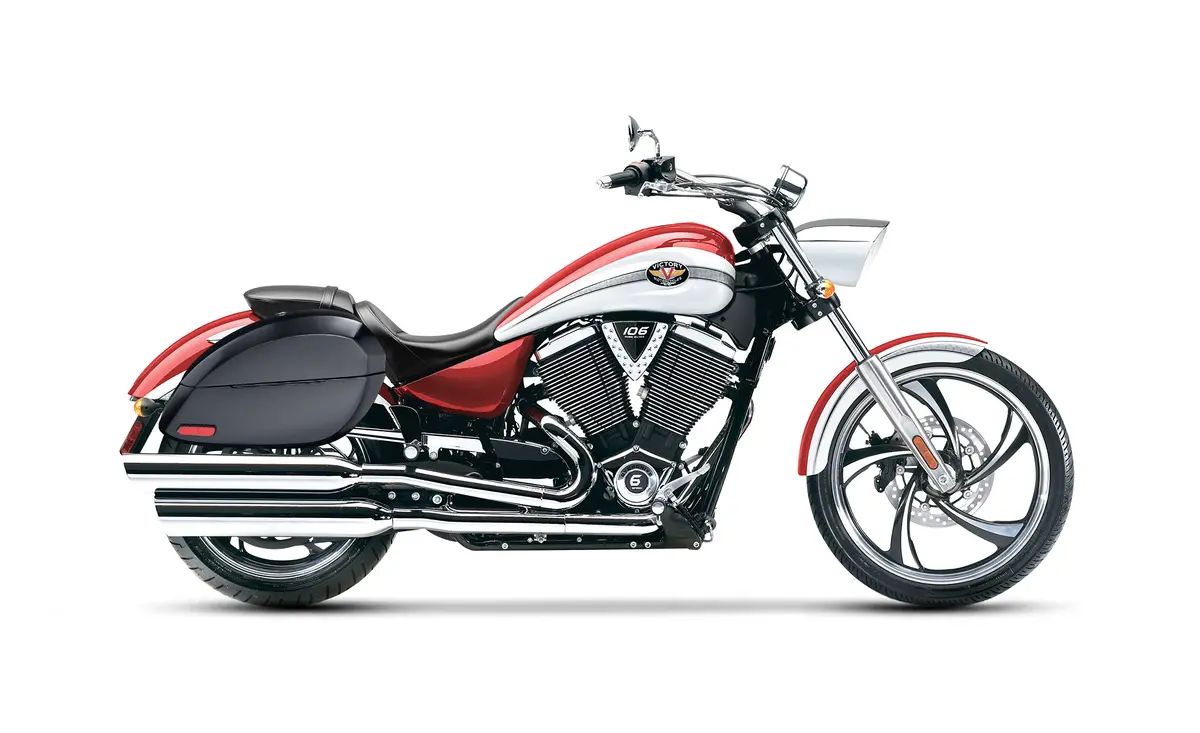 28L - Phantom Large Victory Vegas Painted Motorcycle Hard Saddlebags 2