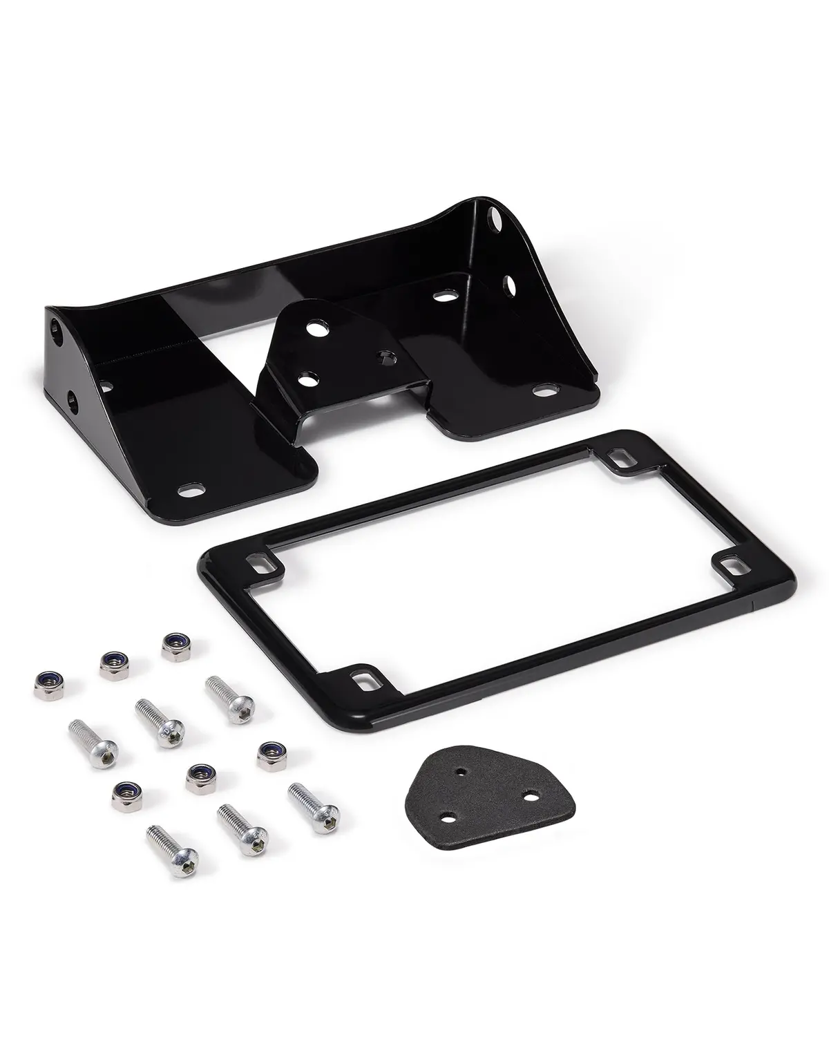 Viking Turn Signal & License Plate Relocation/ Extension Kit For Harley Softail Fat Boy Black 1