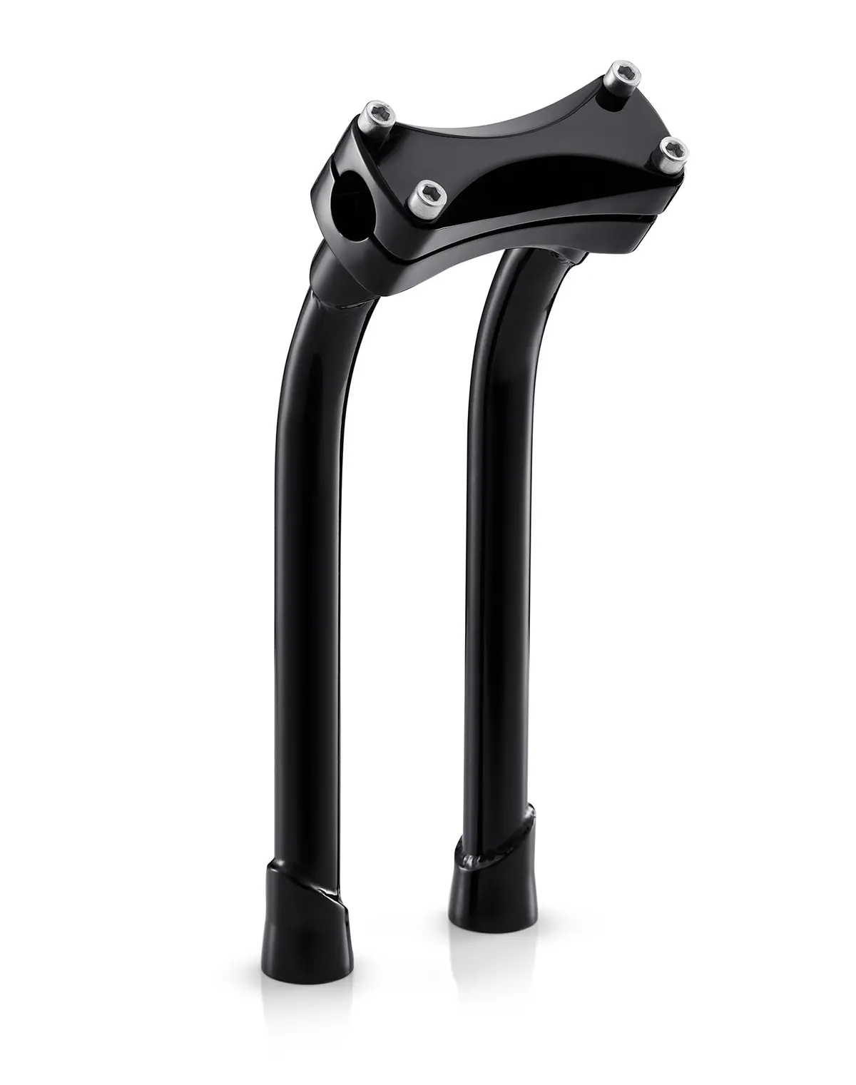 Viking Warlock 12" Pullback Handlebar Risers For Harley Dyna Super Glide Fxd/I Gloss Black 1