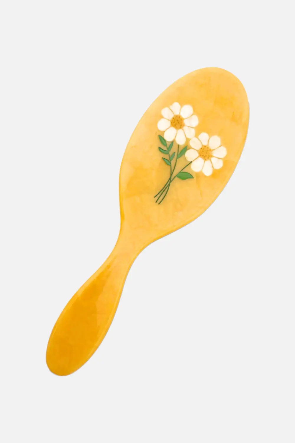Solar Eclipse Vintage Daisy Hairbrush 1