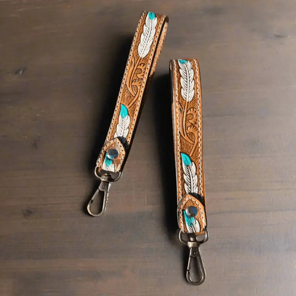 Western Leather Keychain 1