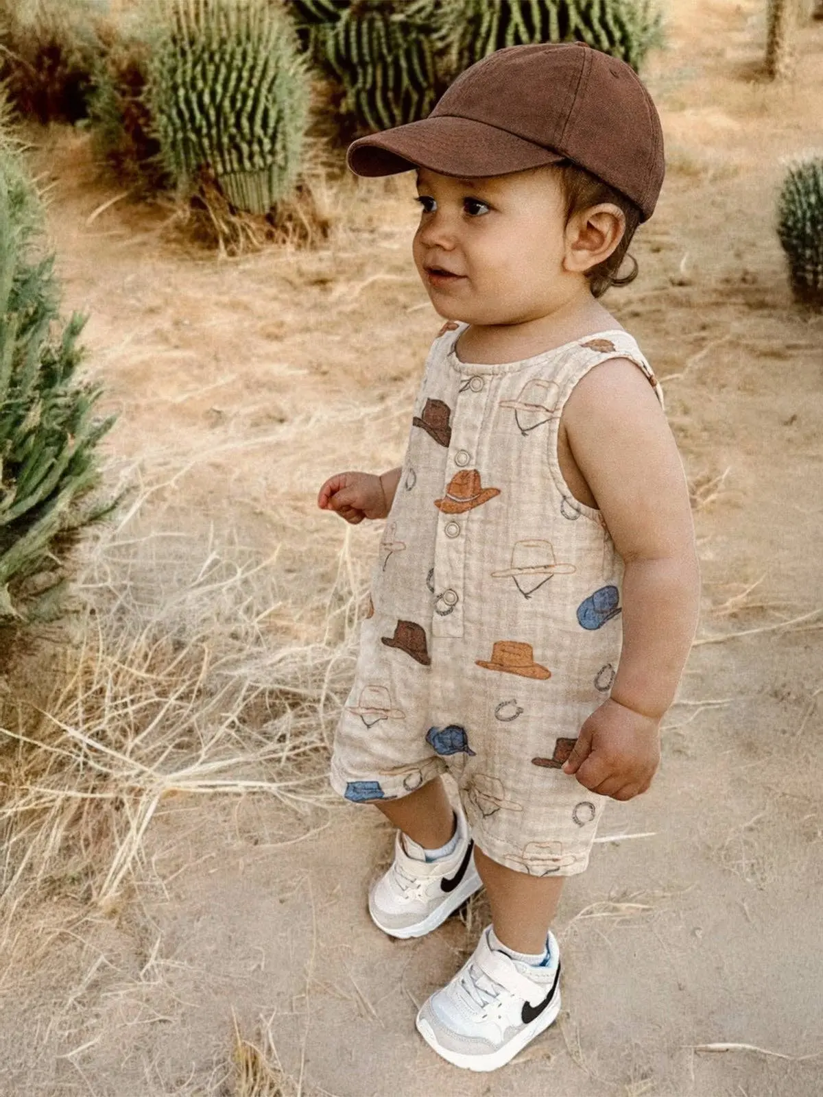 Western Muslin Shortie Romper 2