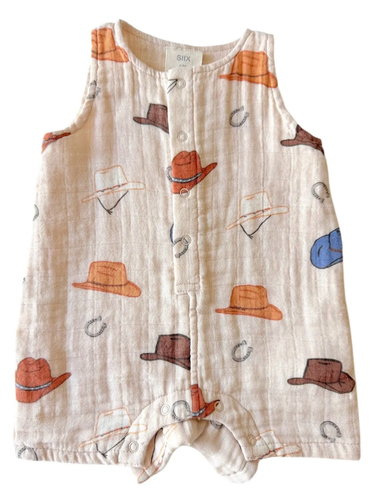 Western Muslin Shortie Romper 1