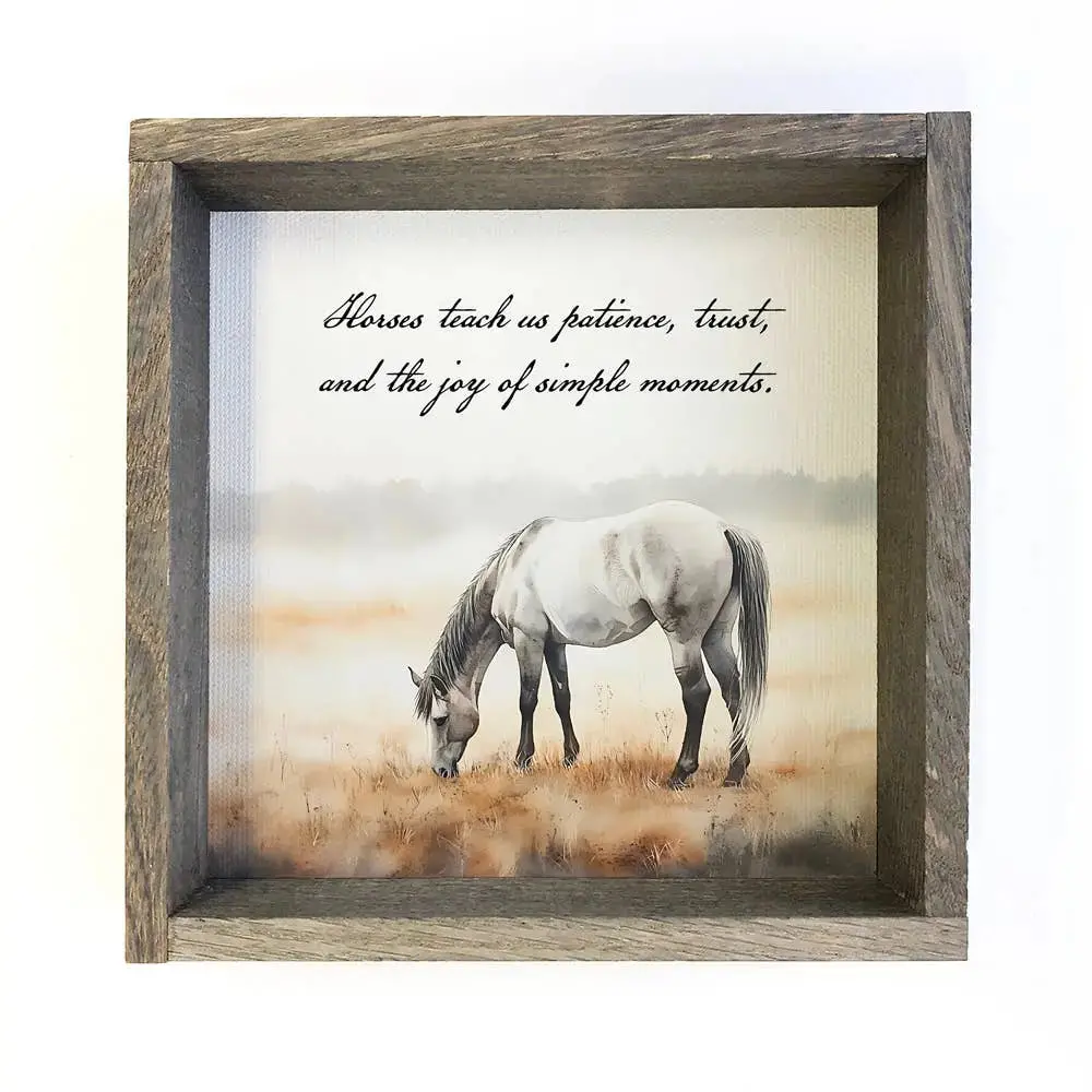 What Horses Teach Us Framed Art 1