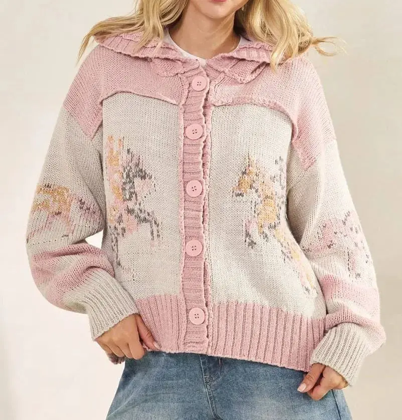 Whimsy Hooves Knit Sweater 1
