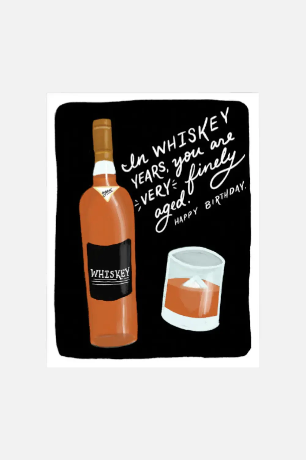 Whiskey Years Birthday Card 1