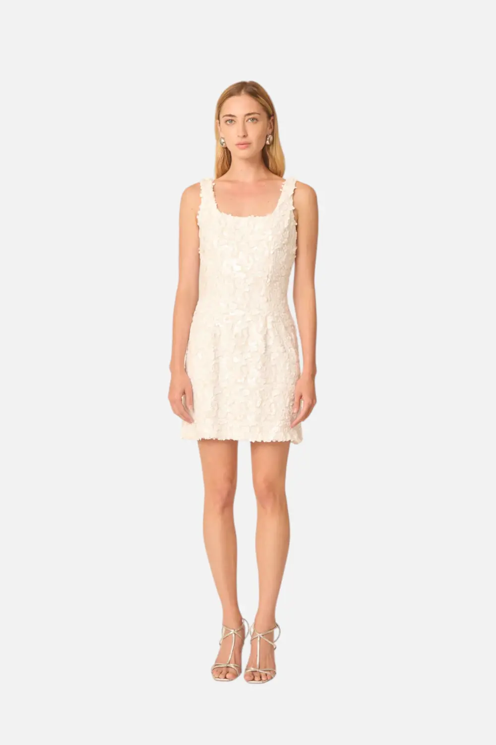 Gilner Farrar Elowen Dress In White Floral 1