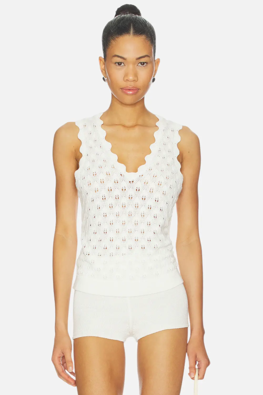 Stitches & Stripes Nina Tank In Chalk 1