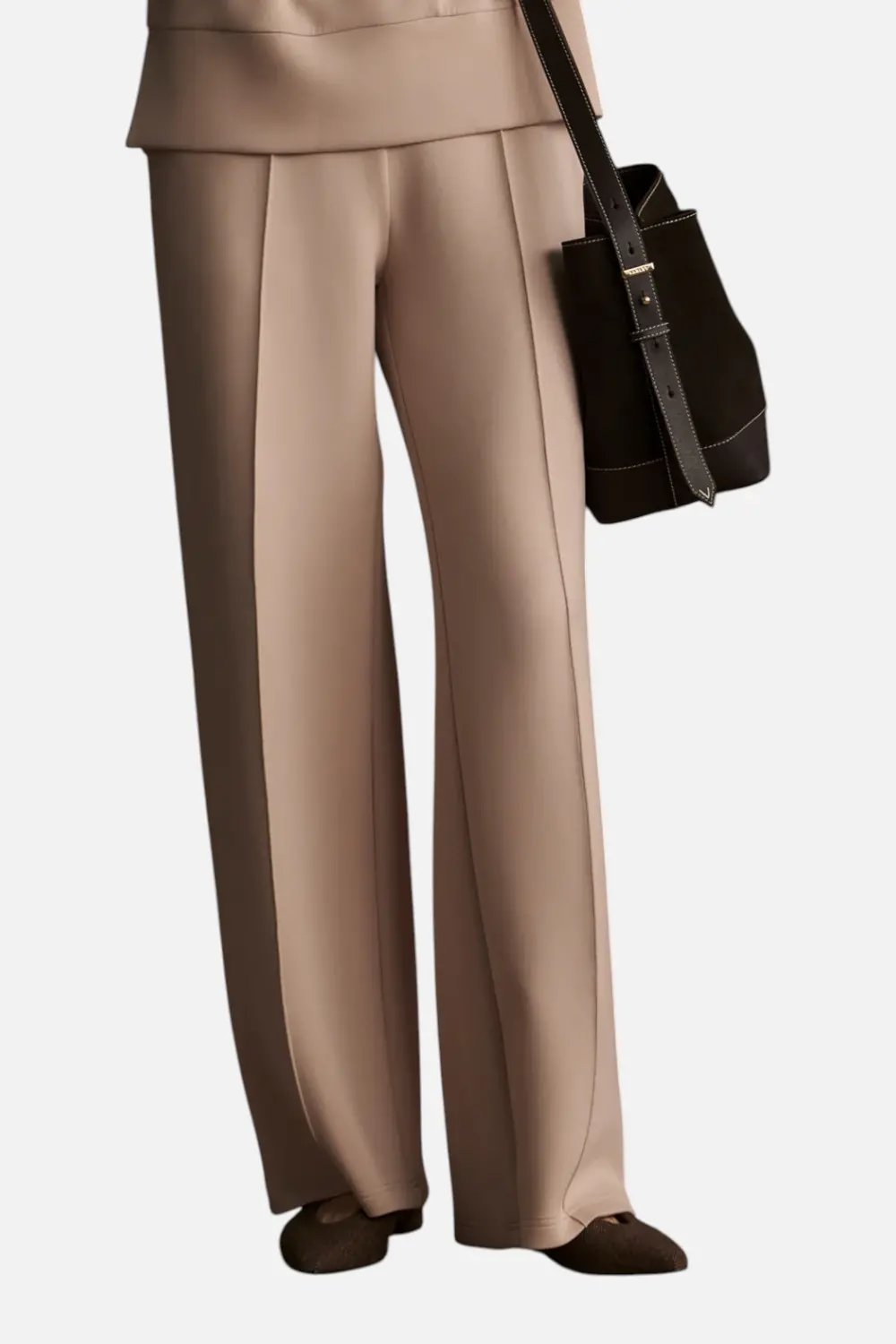 Varley Women's Wide Leg Pant 28" In Mushroom 2