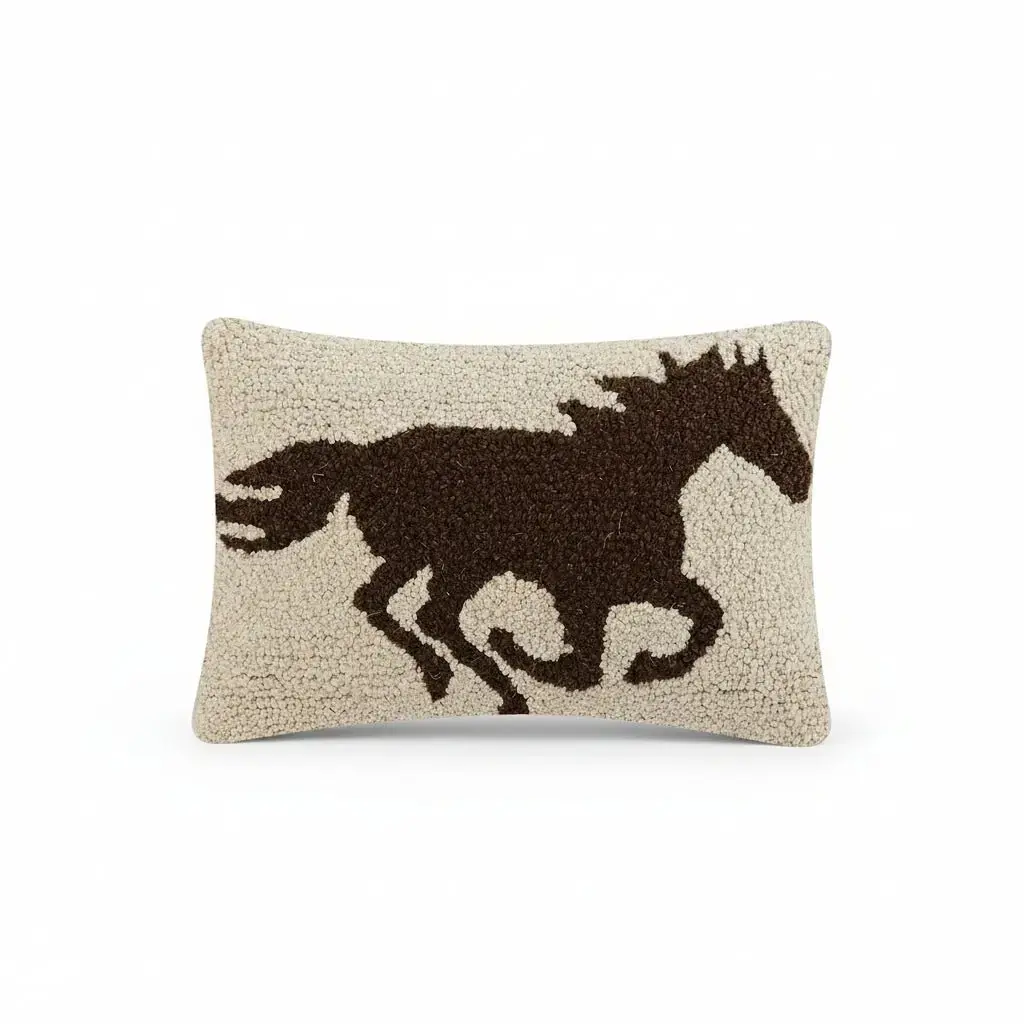 Wild Horse Gallop Hook Pillow 1