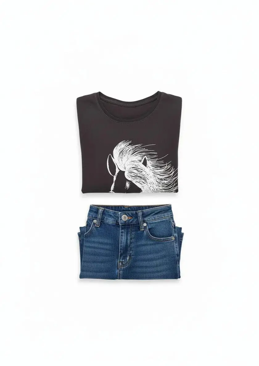 Wild Horse Glitter Tee 4