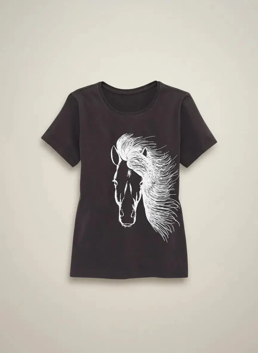 Wild Horse Glitter Tee 1