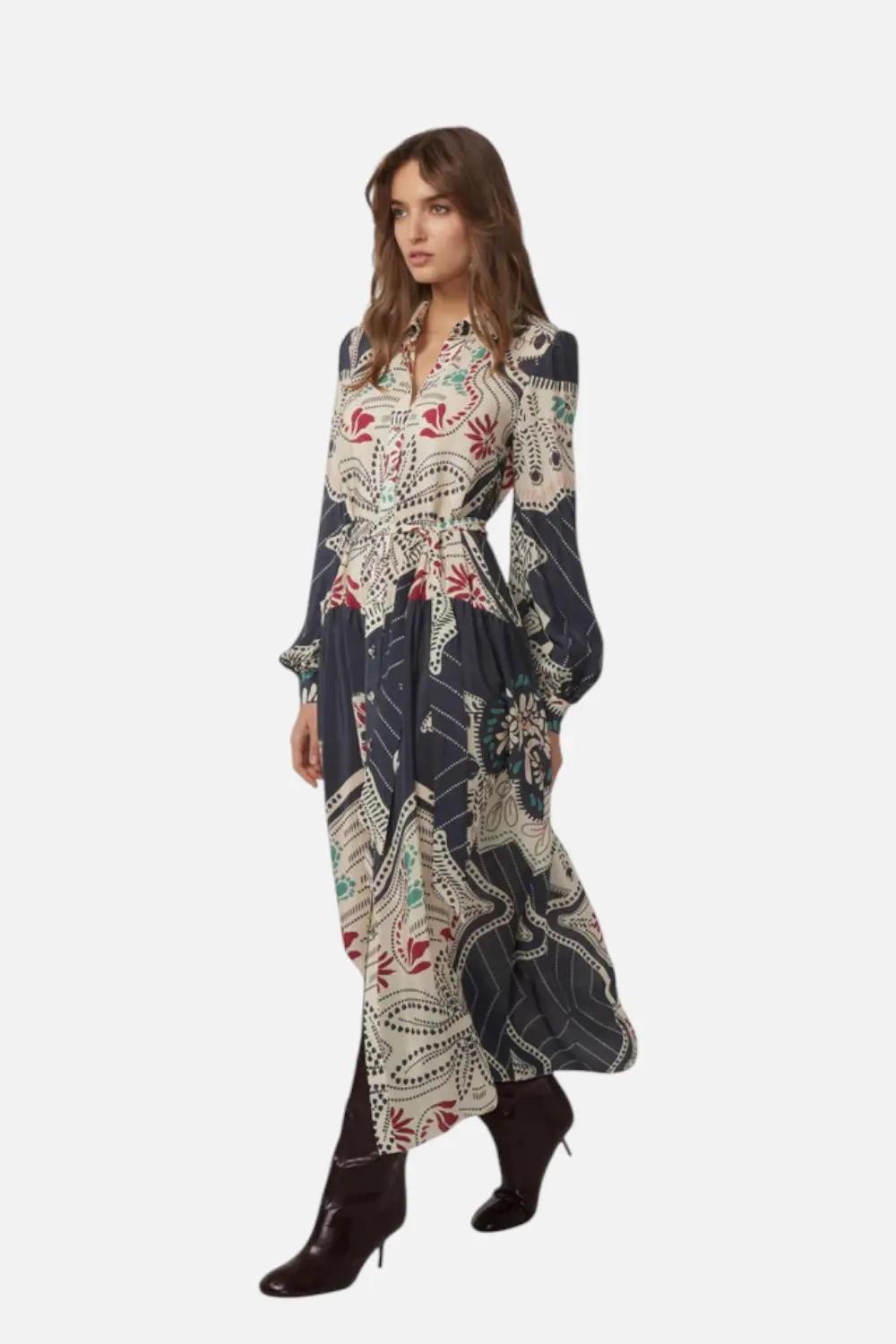 Gilner Farrar Willa Maxi Dress In Winding River 1