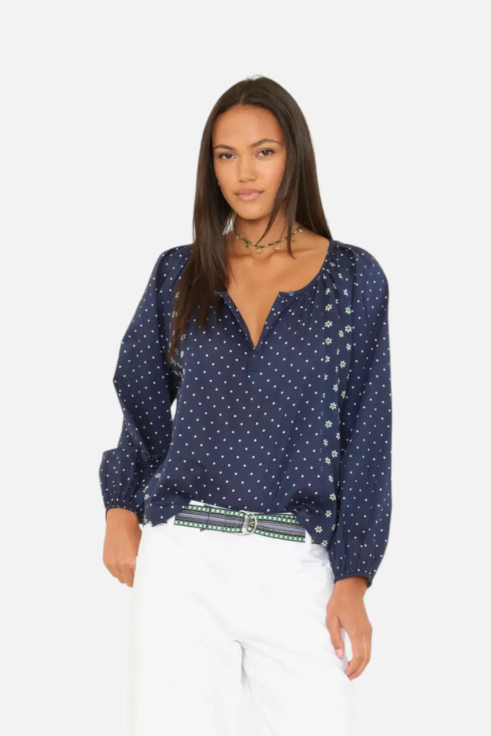 Xirena Women's Willa Daisy Top In Navy 1