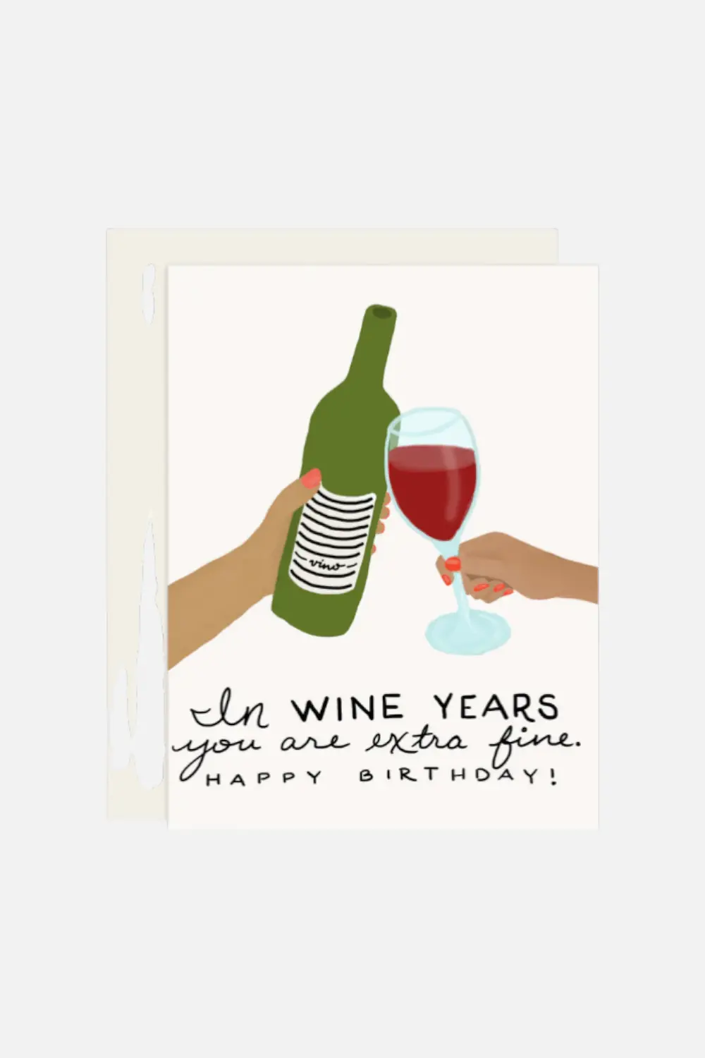 Wine Years Birthday Card 1
