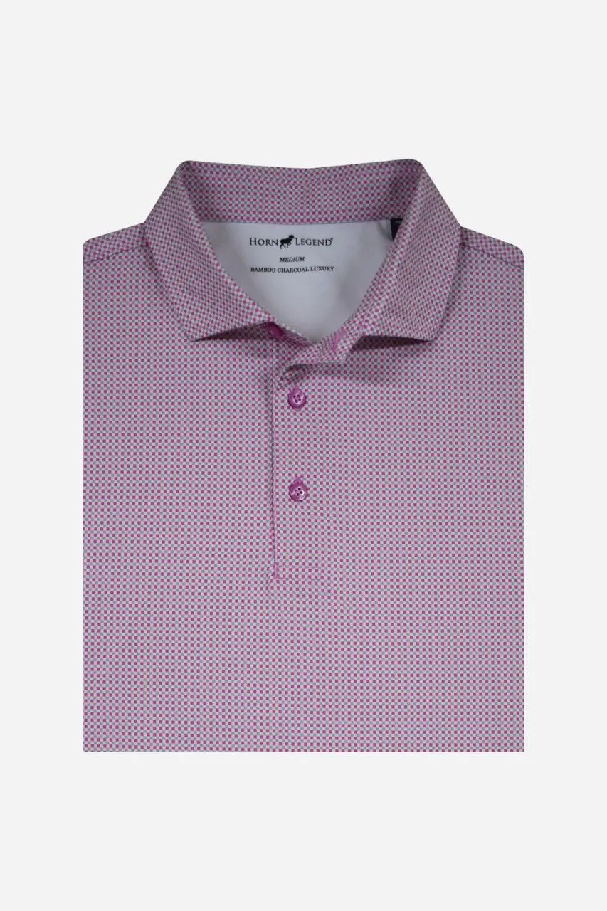 Horn Legend Performance Polo Mulberry/Grey 1