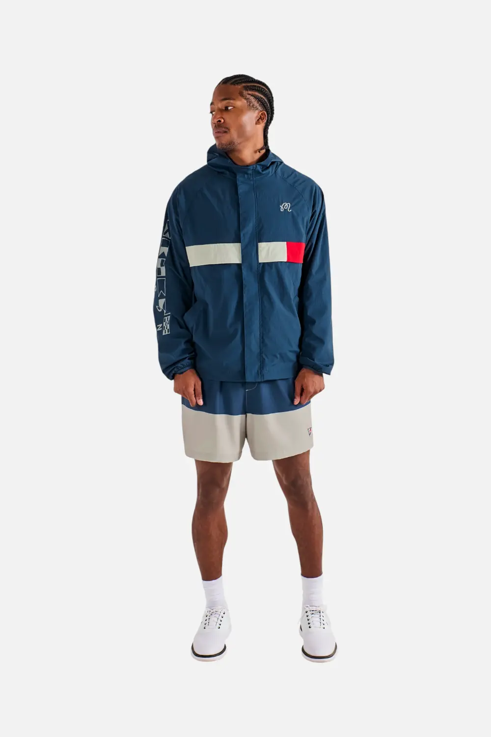 Malbon Golf Men's Yacht Club Jacket In Navy 1