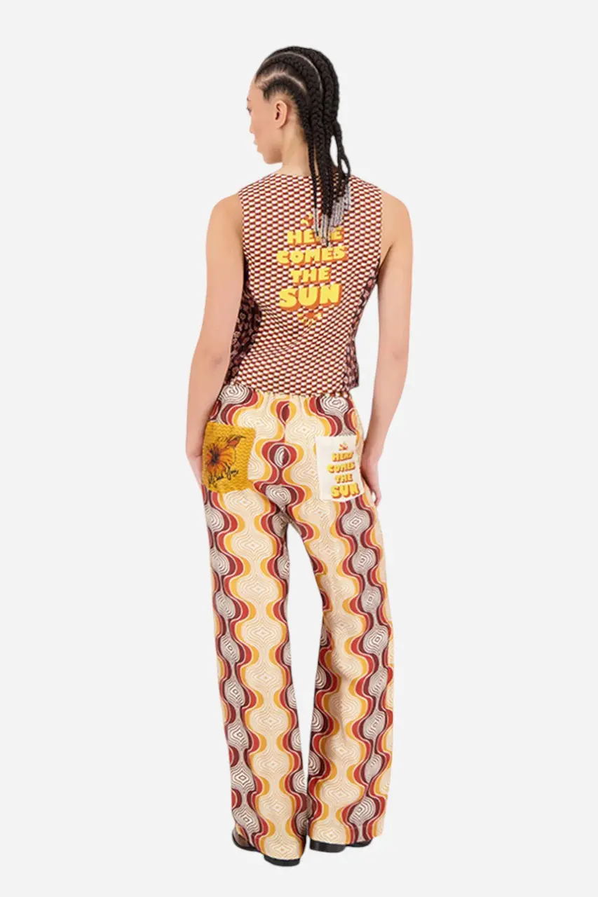 Me369 Bailey Straight Leg Track Pant Sunset 3