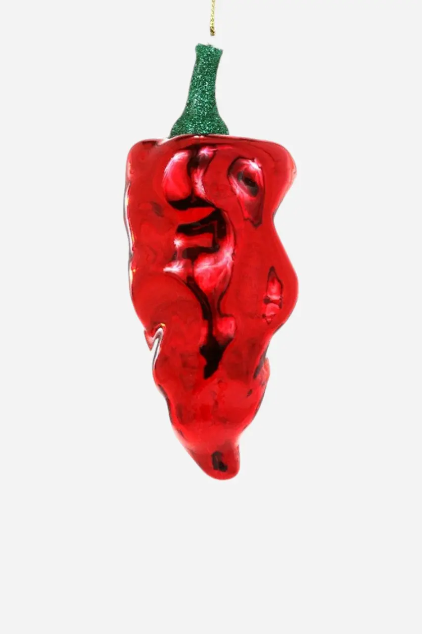 Poblano Pepper Red Ornament 1