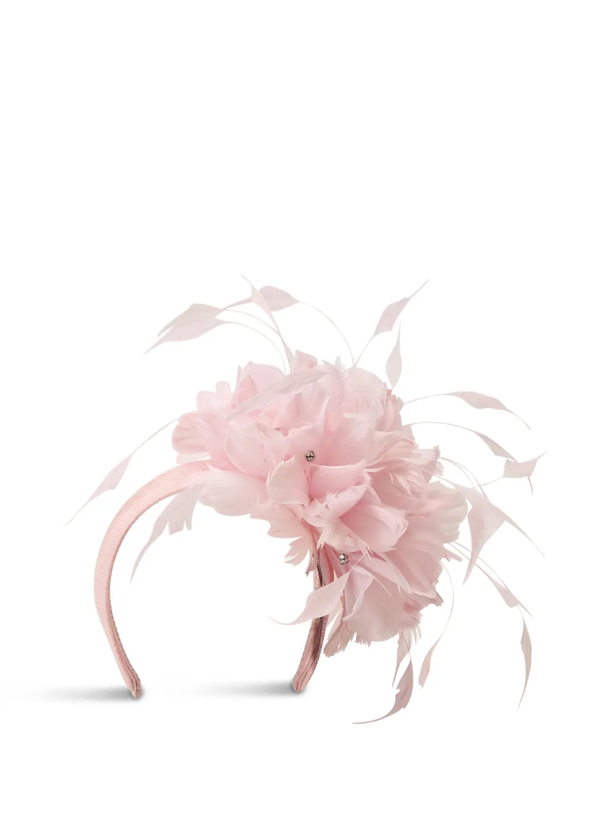 Feather Flower Mount Fascinator 1