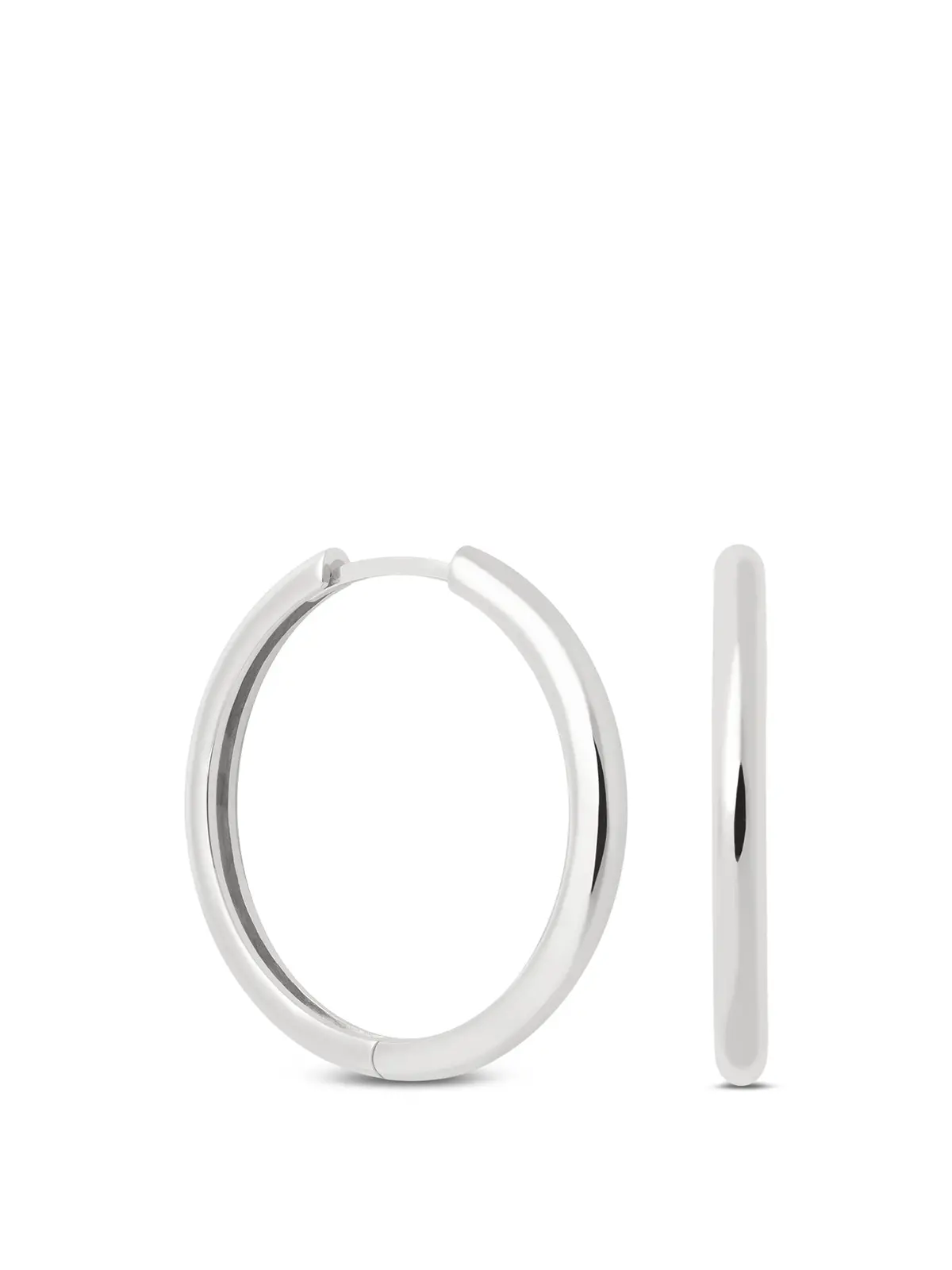Simple Hinge Large Hoops 1