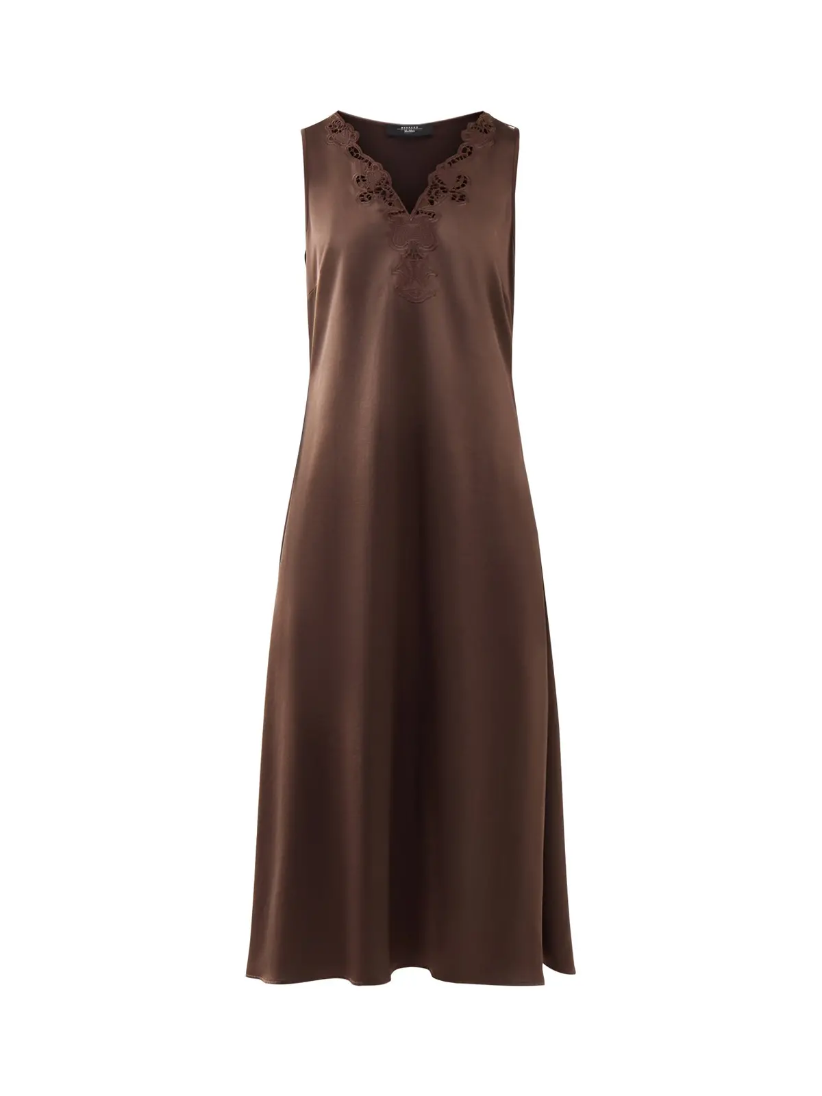 Weekend Canossa Slip Dress With Lace Neckline 1