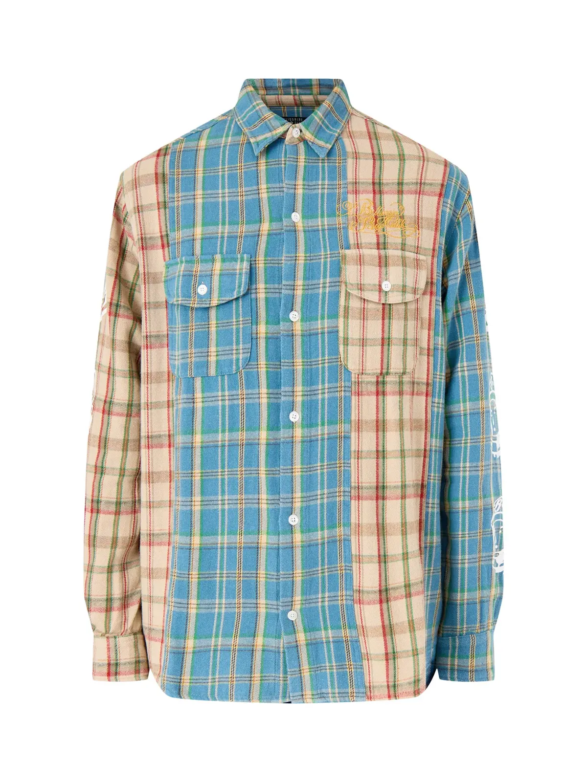 Panelled Check Shirt 1