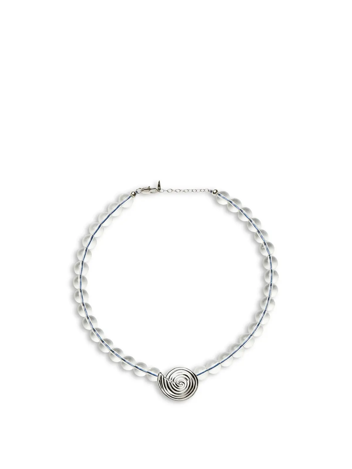 Spiral Beaded Pendant Necklace 1