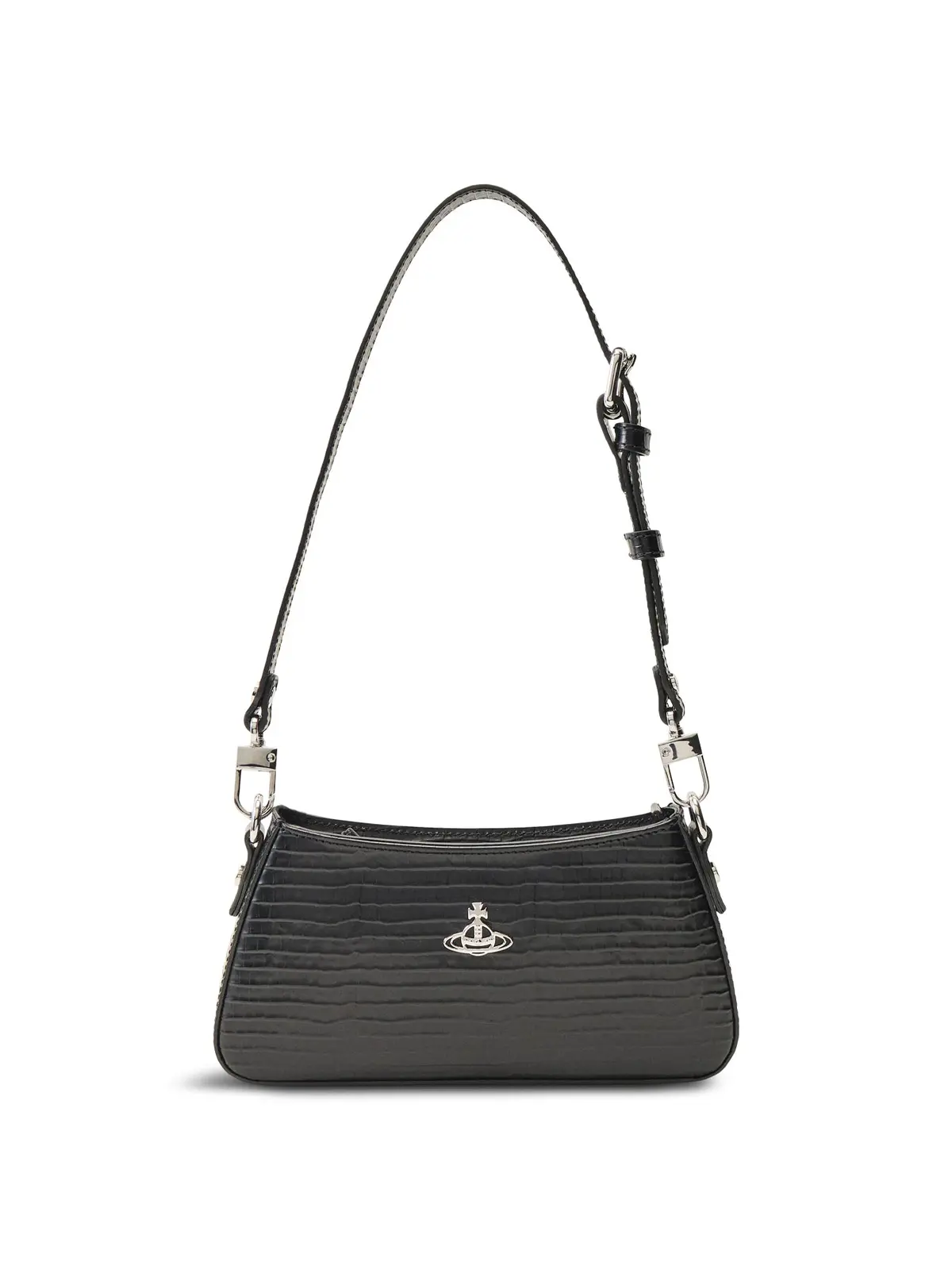 Tasha Mini Croc Embossed Shoulder Phone Bag 1