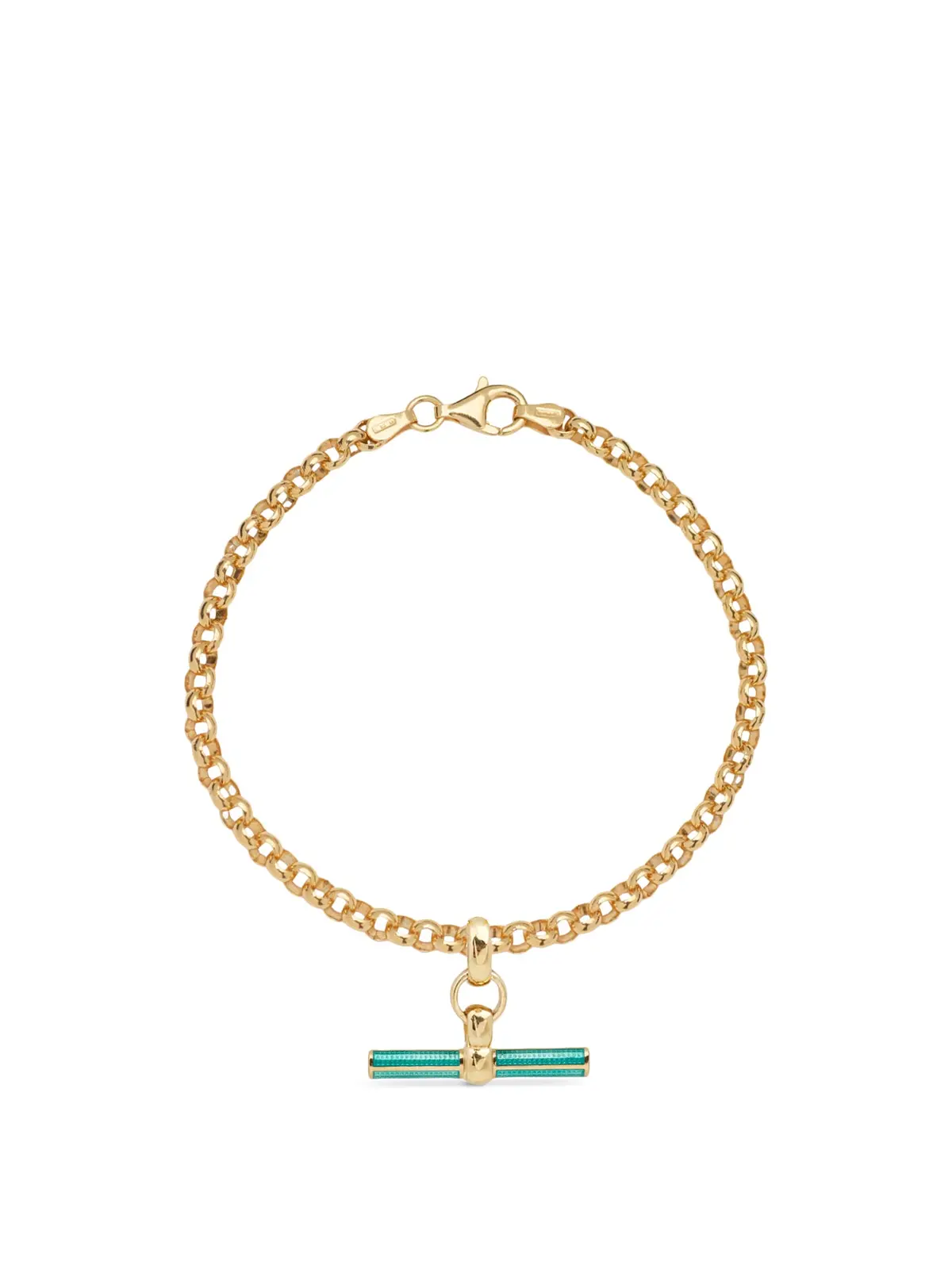 Turquoise Enamel T-Bar Bracelet 1
