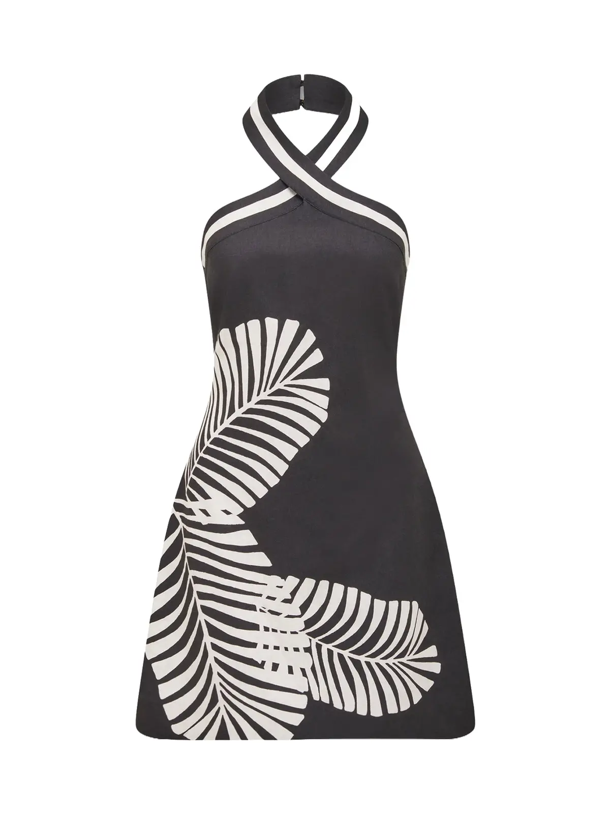 Adore Halter Neck Linen Mini Dress 1