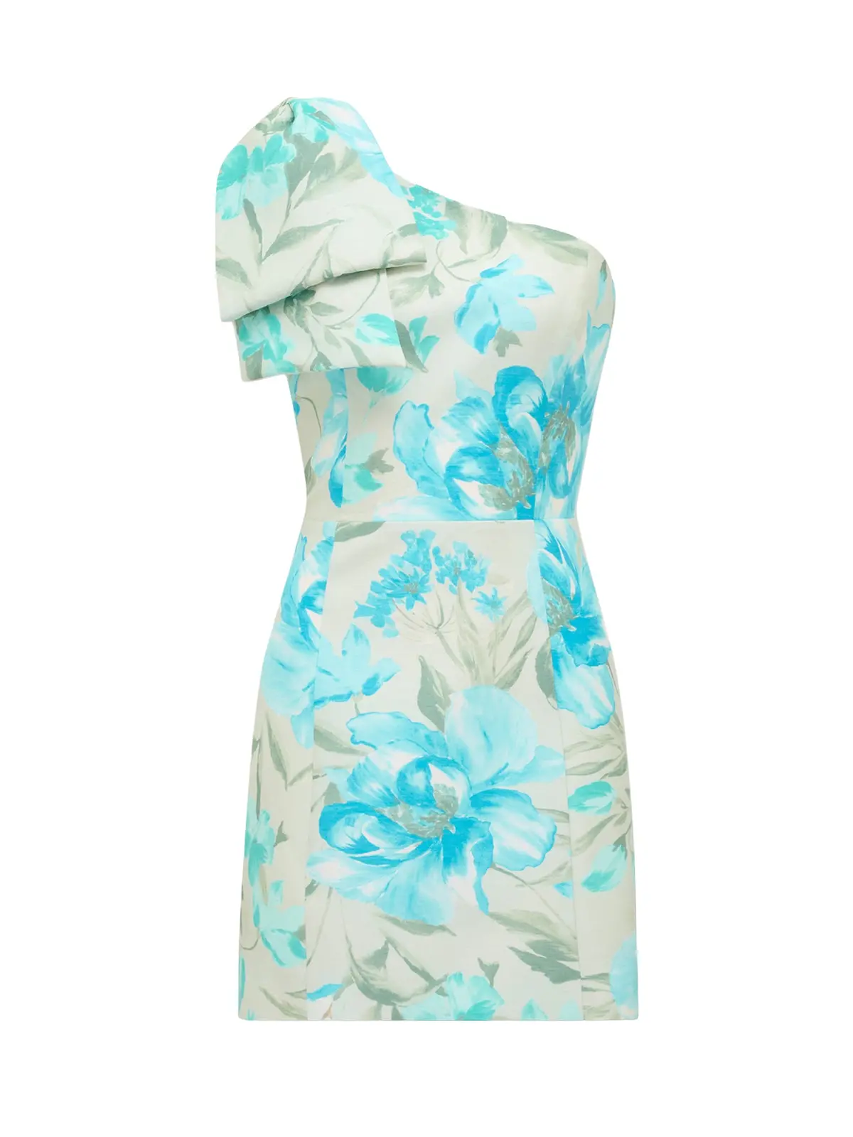 Darcy One Shoulder Bow Mini Dress 1