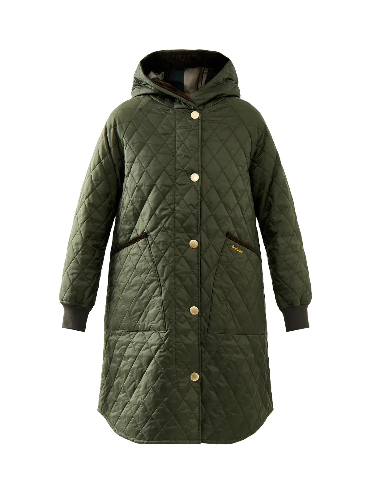 Womens Barbour Hilary Quilted Jacket Green 1