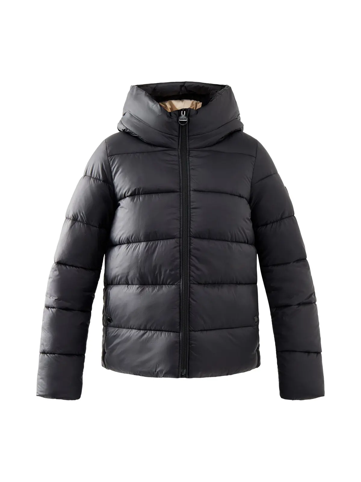 Womens Barbour International Olivios Puffer Jacket Black 1