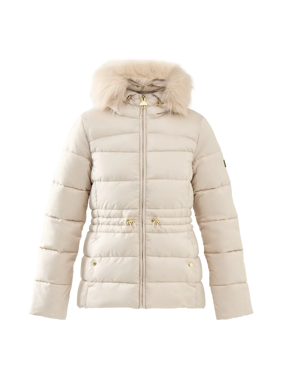 Womens Barbour International Cher Puffer Jacket Beige 1