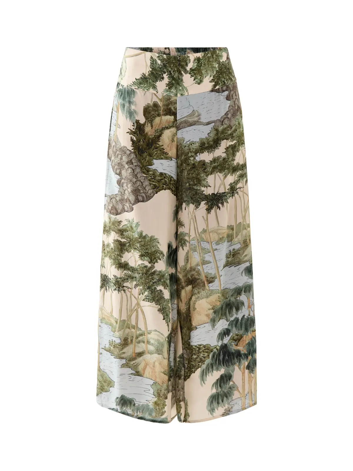 Crepe Palazzo Pants 1